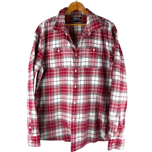 VTG Skater Grunge Ecko Unltd 2000's Plaid Button Down Shirt, Men's Size 2XL - Picture 1 of 9